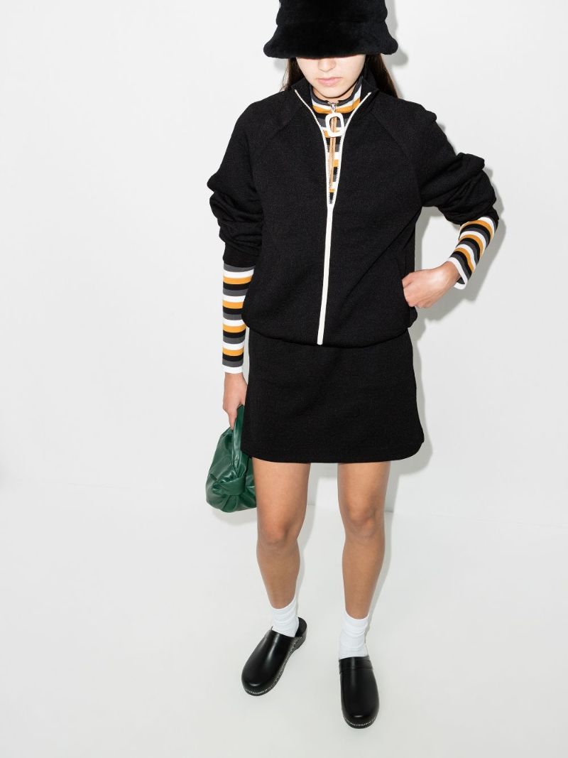 Embossed High Neck Track Jacket