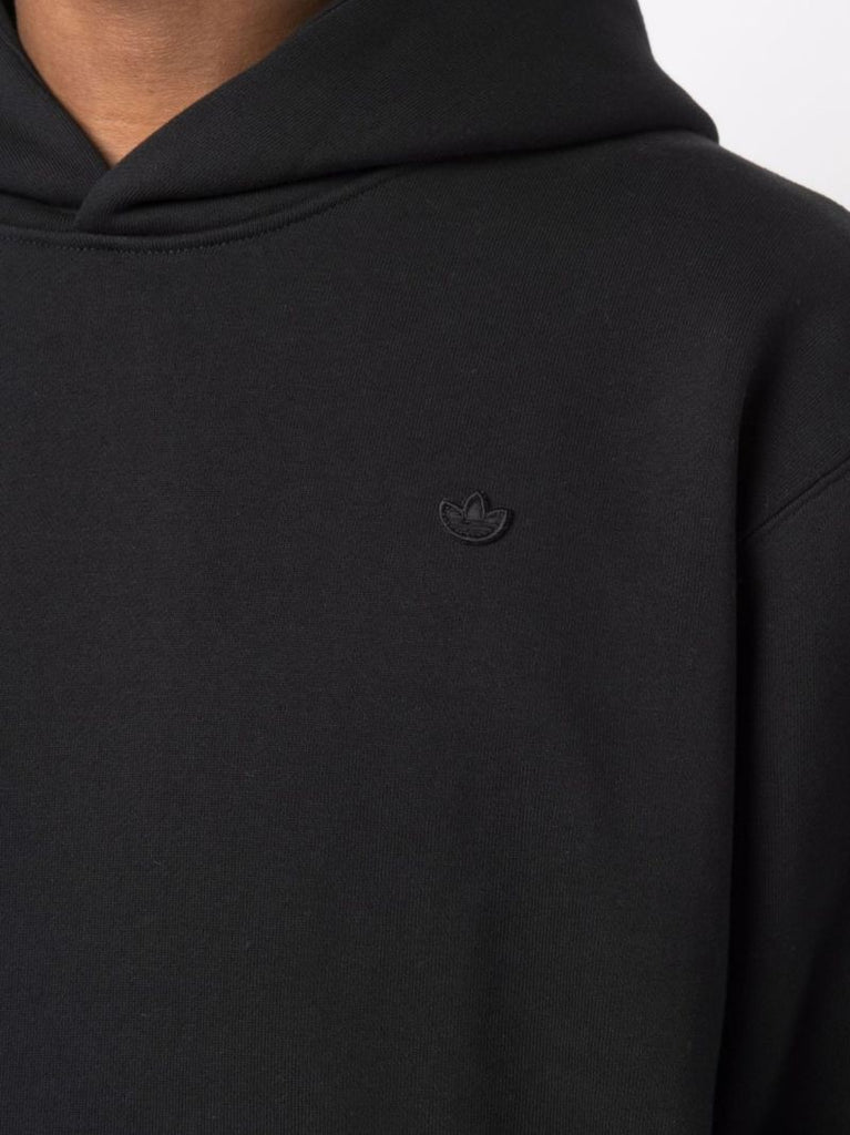 Black Trefoil Logo Hoodie