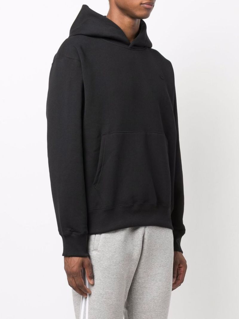 Black Trefoil Logo Hoodie