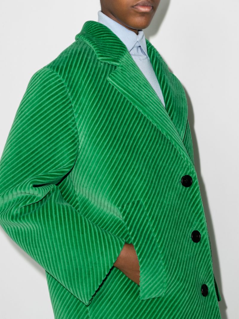 Single-breasted Corduroy Coat