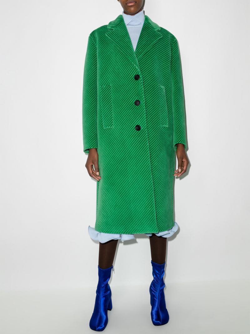 Single-breasted Corduroy Coat