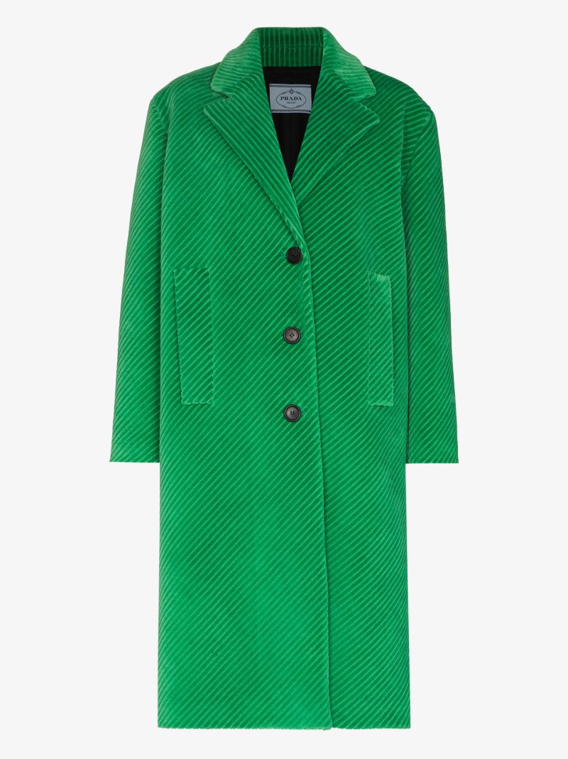 Single-breasted Corduroy Coat