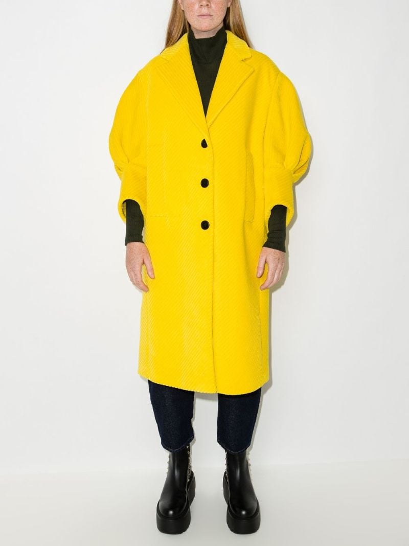 Puff Sleeve Corduroy Coat