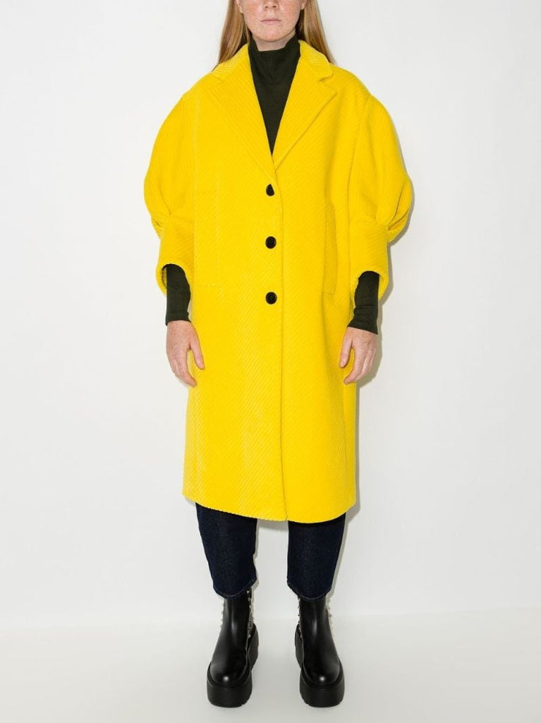 Puff Sleeve Corduroy Coat