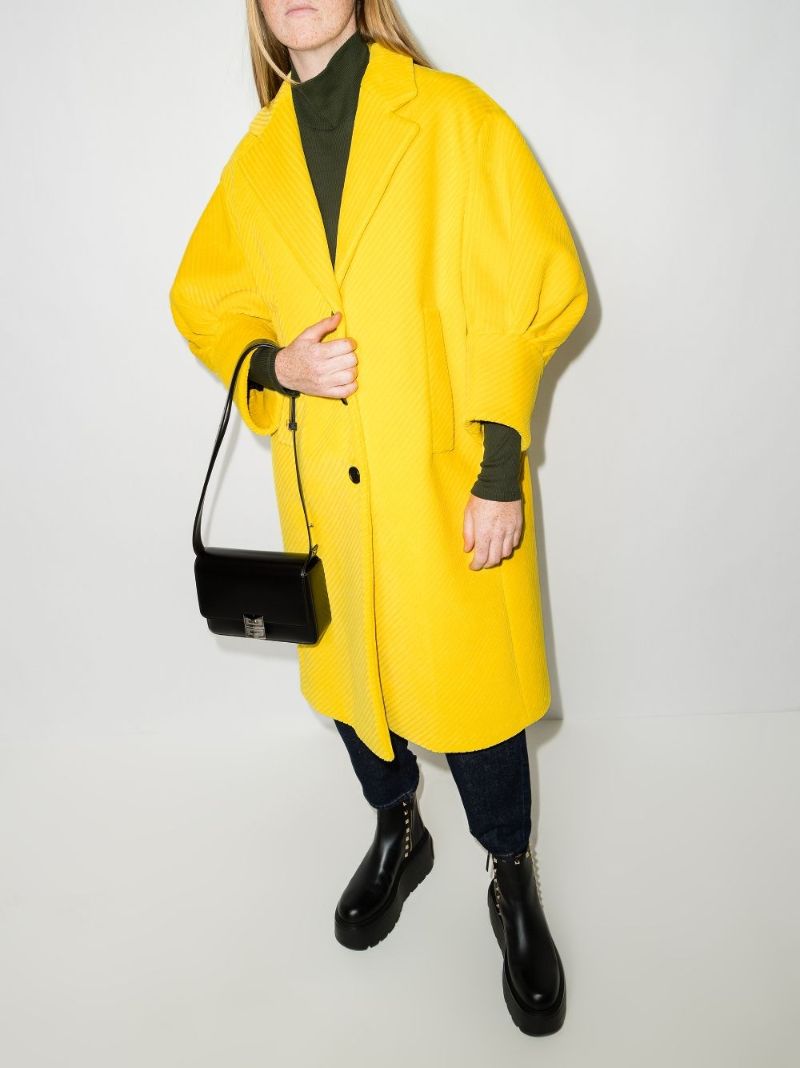 Puff Sleeve Corduroy Coat