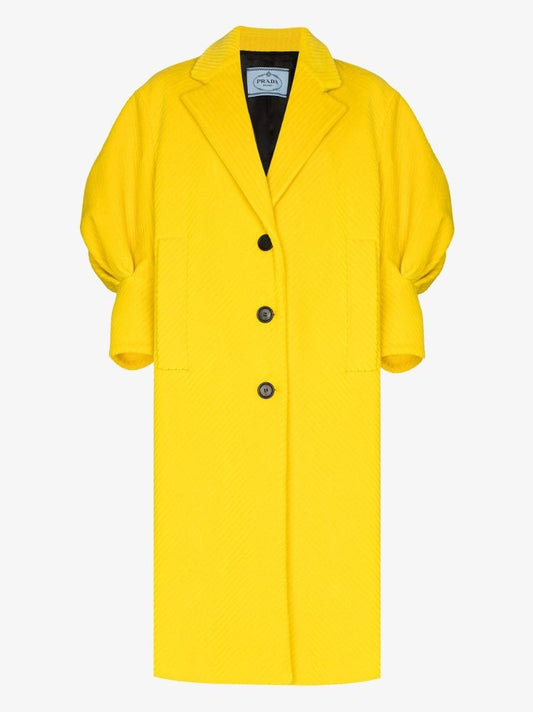 Puff Sleeve Corduroy Coat