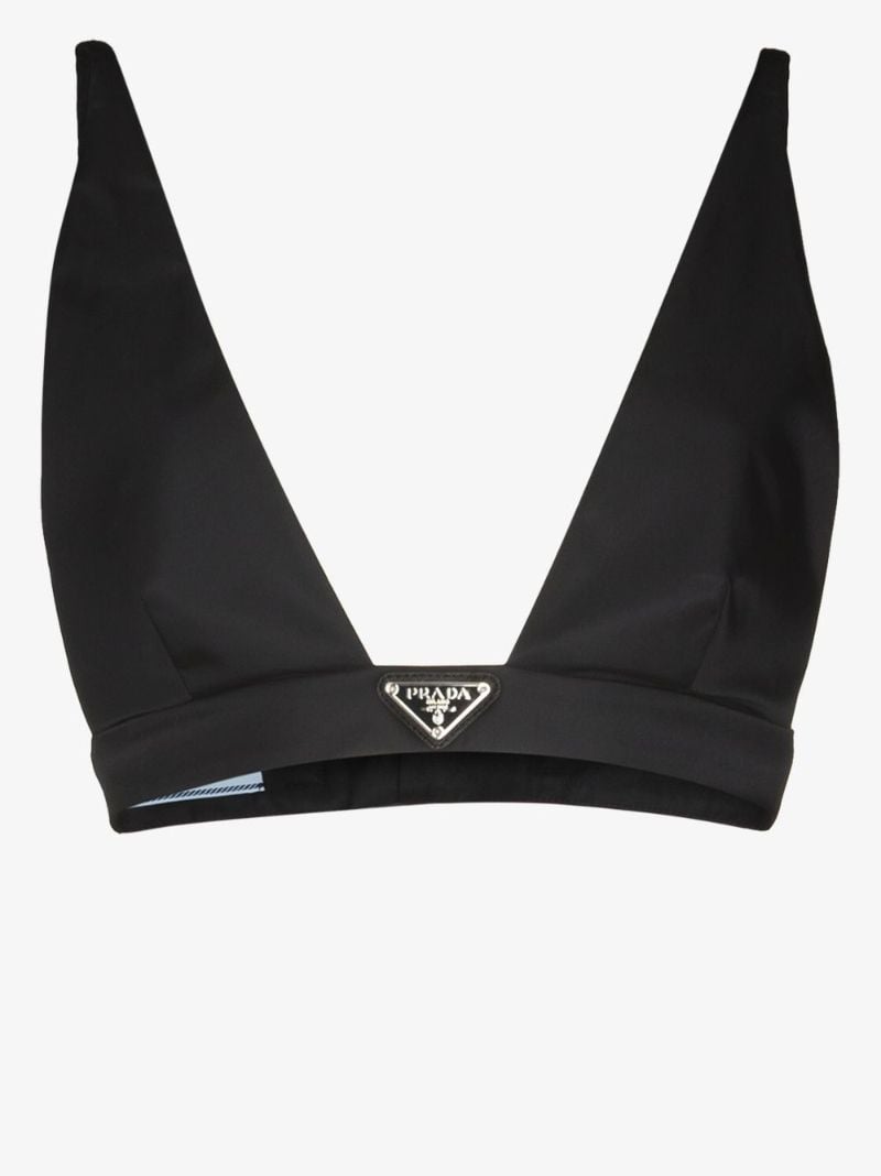 Re-nylon Logo Bralette