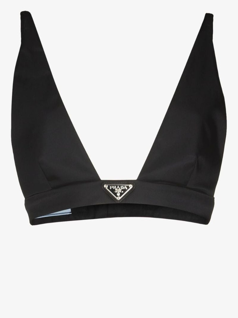 Re-nylon Logo Bralette