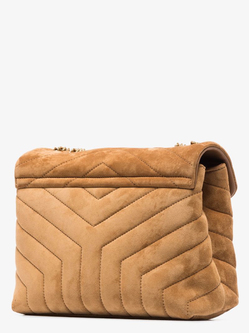 Brown Loulou Small Leather Shoulder Bag