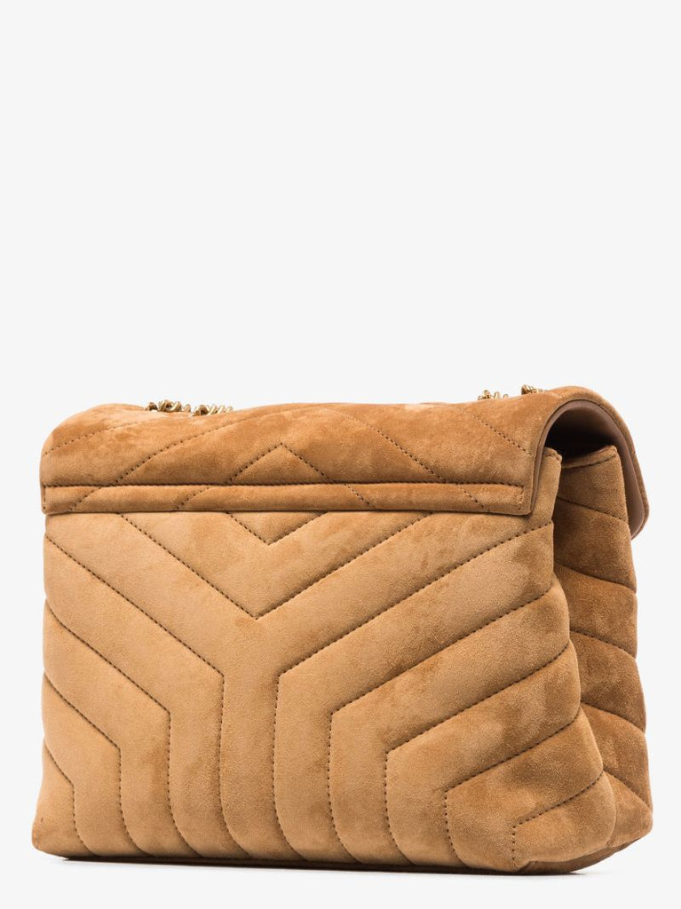 Brown Loulou Small Leather Shoulder Bag
