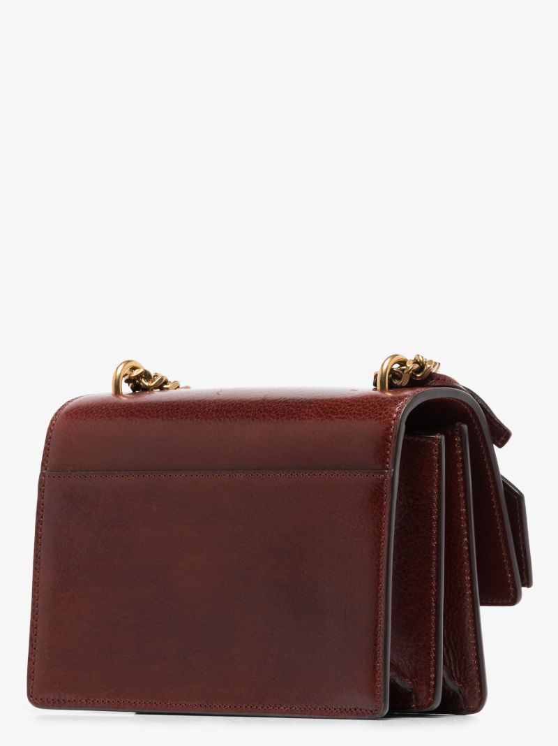 Brown Sunset Medium Leather Shoulder Bag