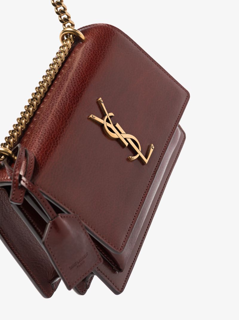 Brown Sunset Medium Leather Shoulder Bag