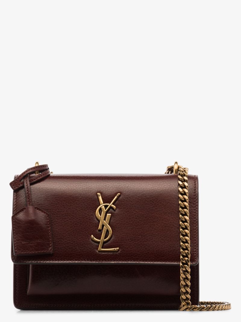 Brown Sunset Medium Leather Shoulder Bag