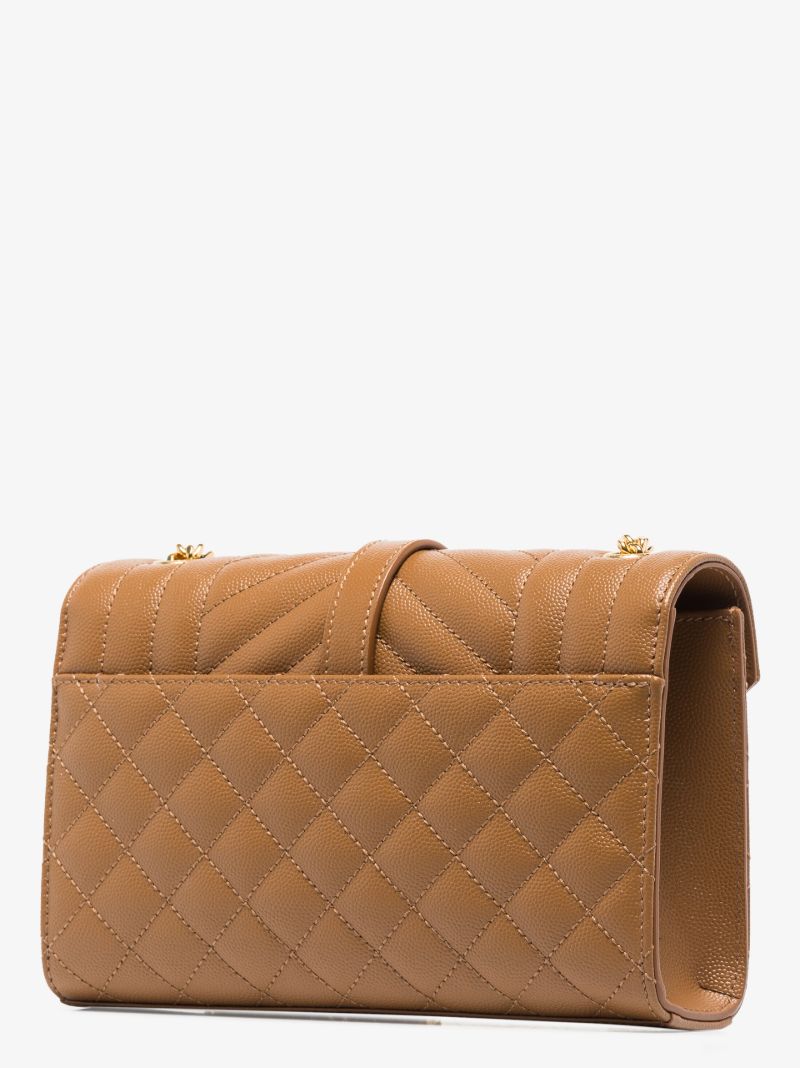 Brown Envelope Leather Cross Body Bag