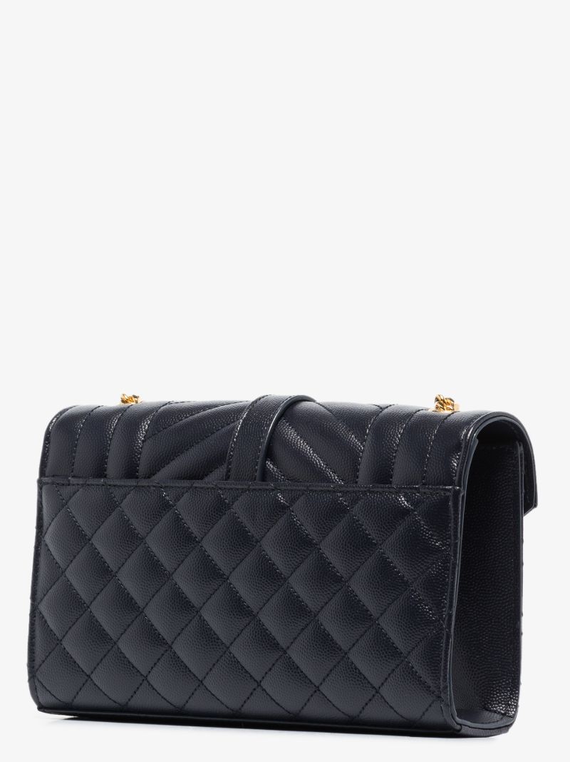 Blue Envelope Leather Cross Body Bag