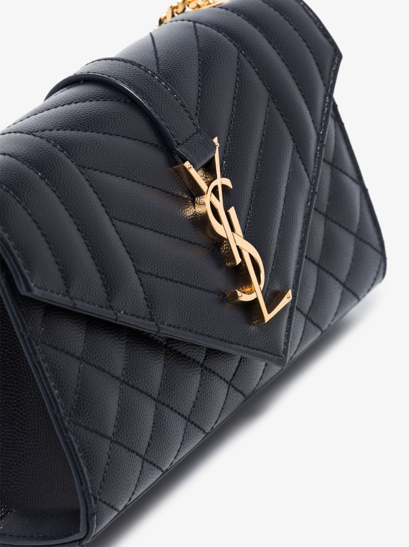 Blue Envelope Leather Cross Body Bag
