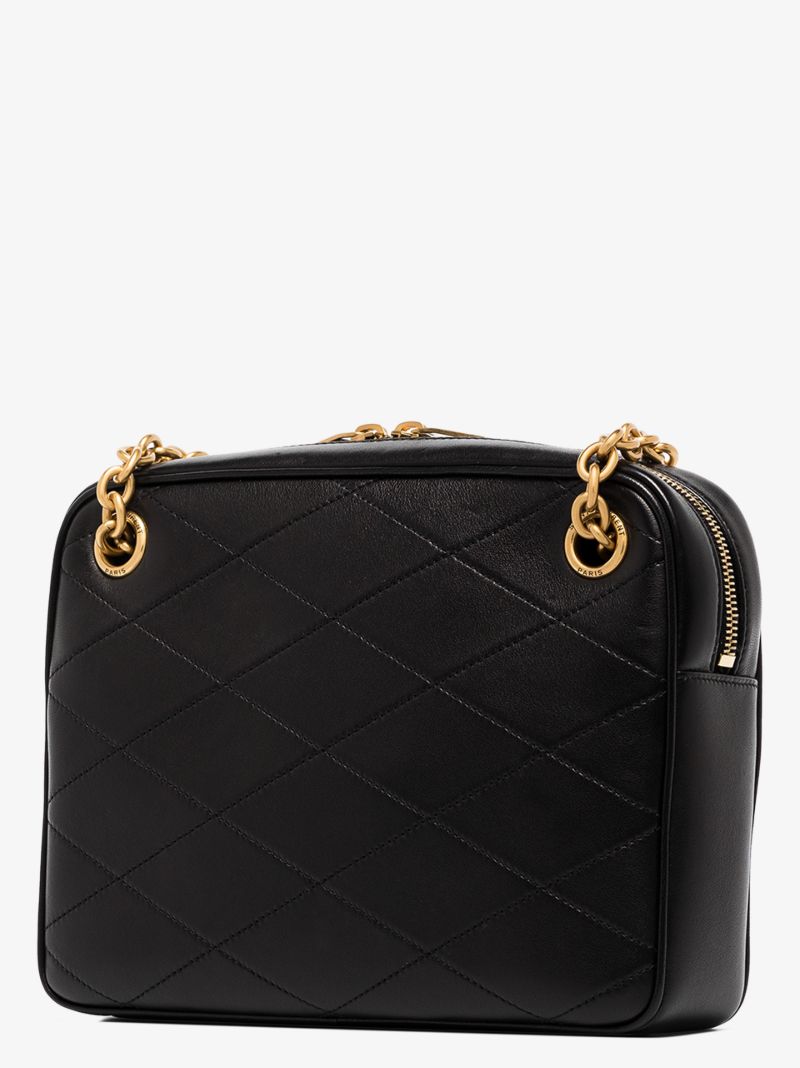 Slp Lthr Gld Hw Shldr Bag