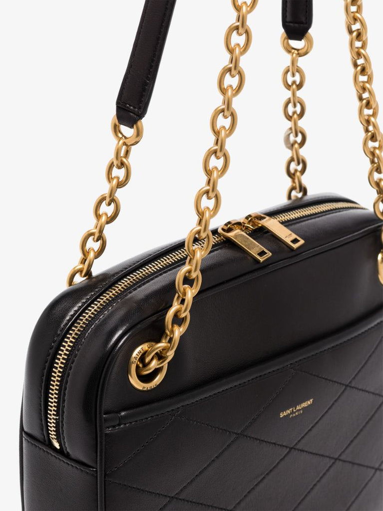 Slp Lthr Gld Hw Shldr Bag
