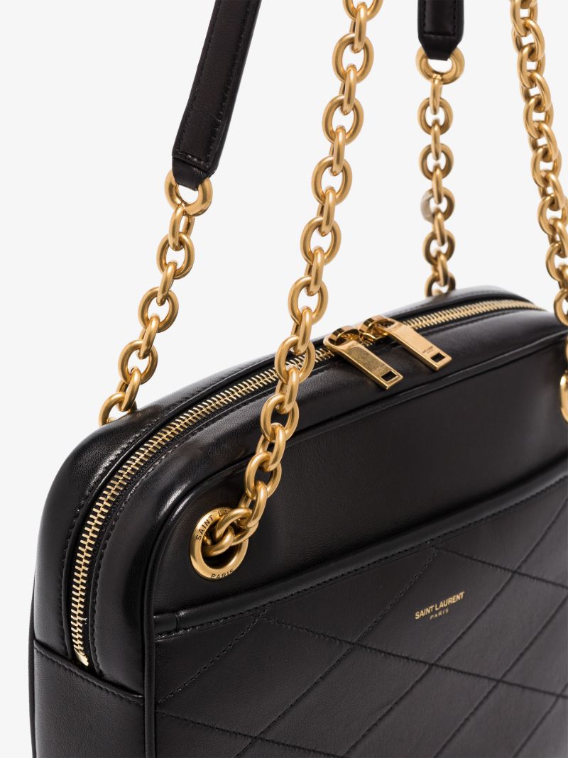 Slp Lthr Gld Hw Shldr Bag