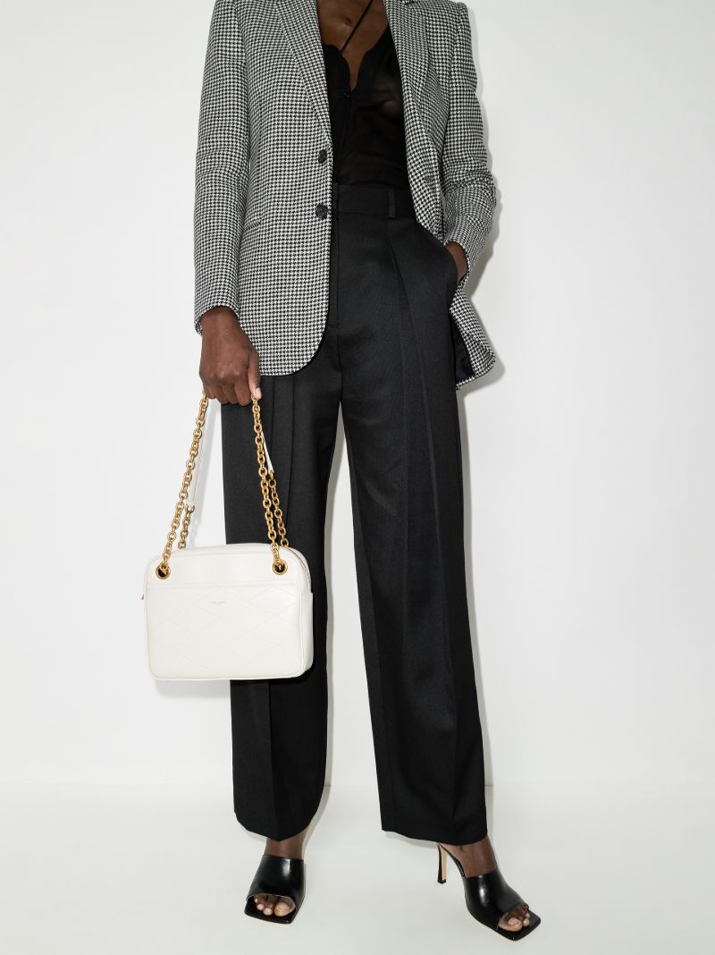 Neutral Le Maillon Small Leather Shoulder Bag