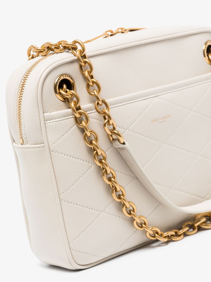 Neutral Le Maillon Small Leather Shoulder Bag