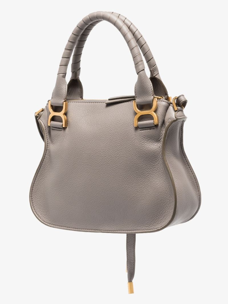 Grey Marcie Medium Leather Tote Bag