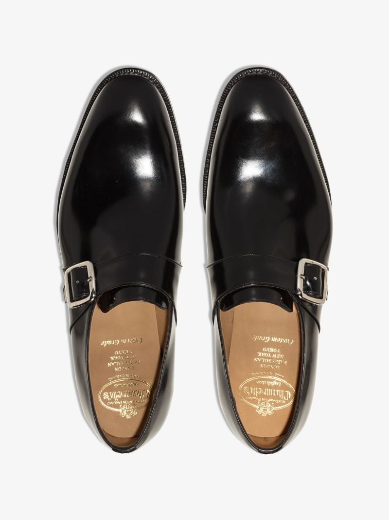 Black Westbury Leather Monk Strap Shoes