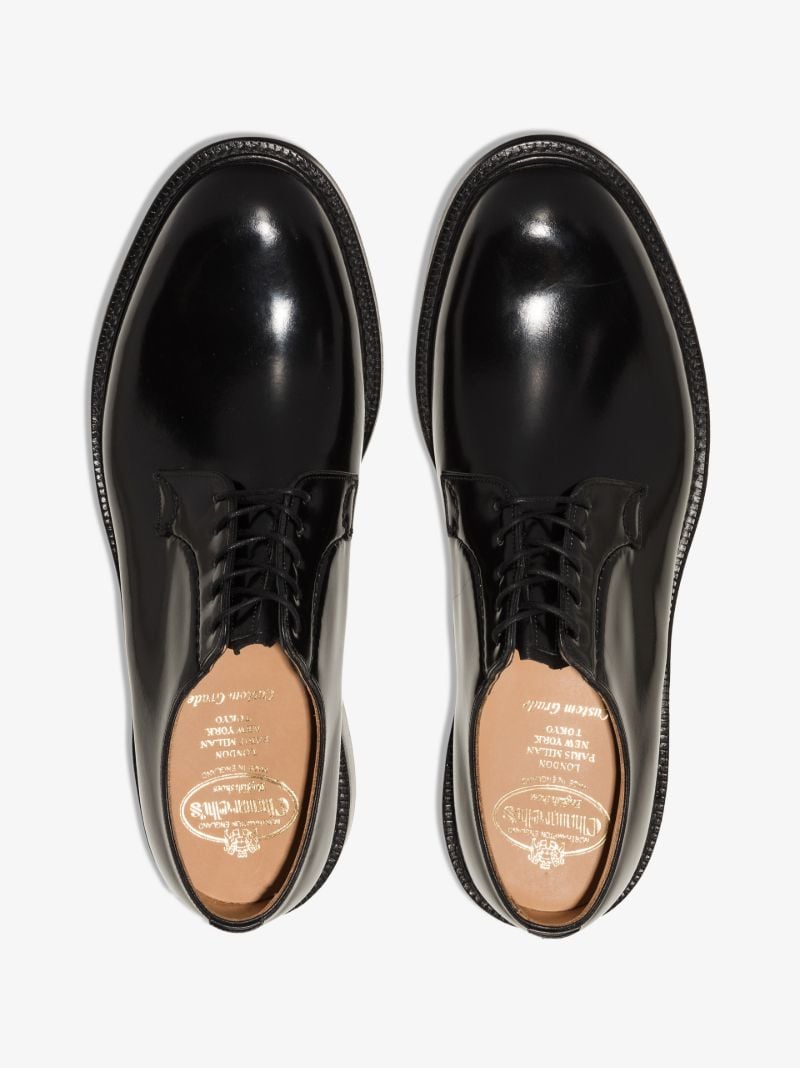Black Shannon Leather Derby Shoes