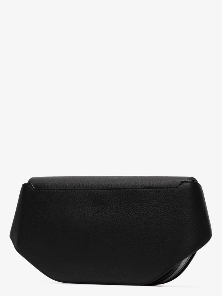Black Olympia Large Leather Cross Body Bag