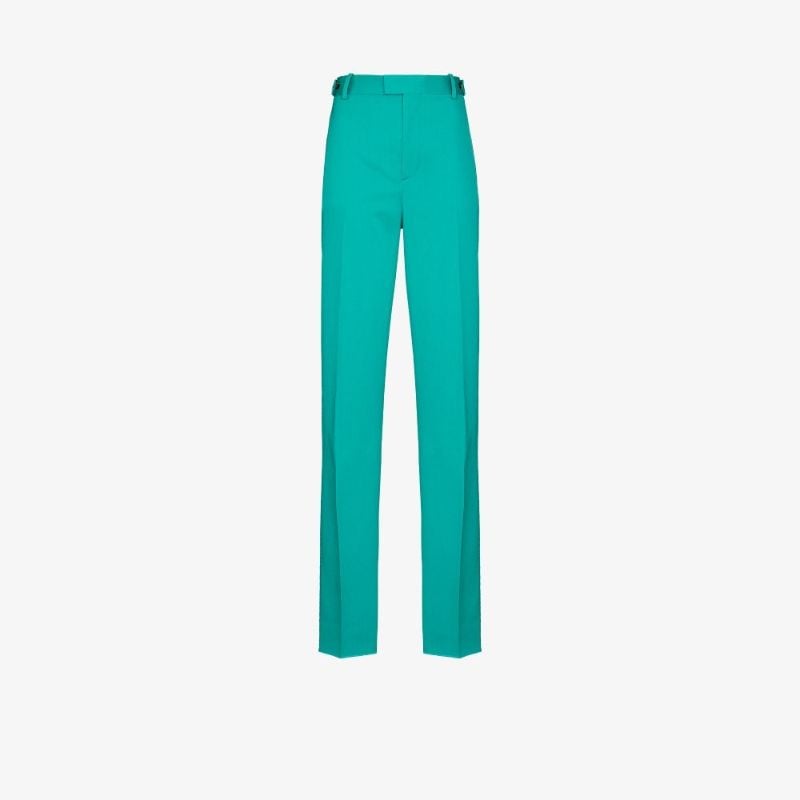 High Waist Wool Trousers