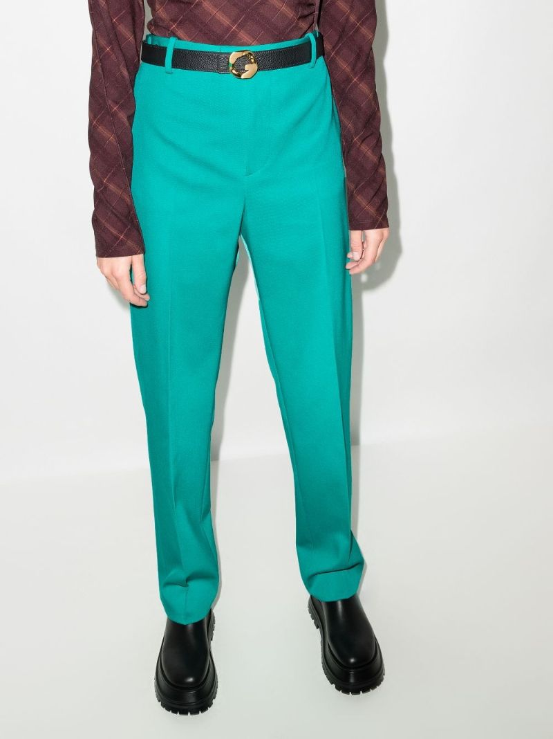 High Waist Wool Trousers
