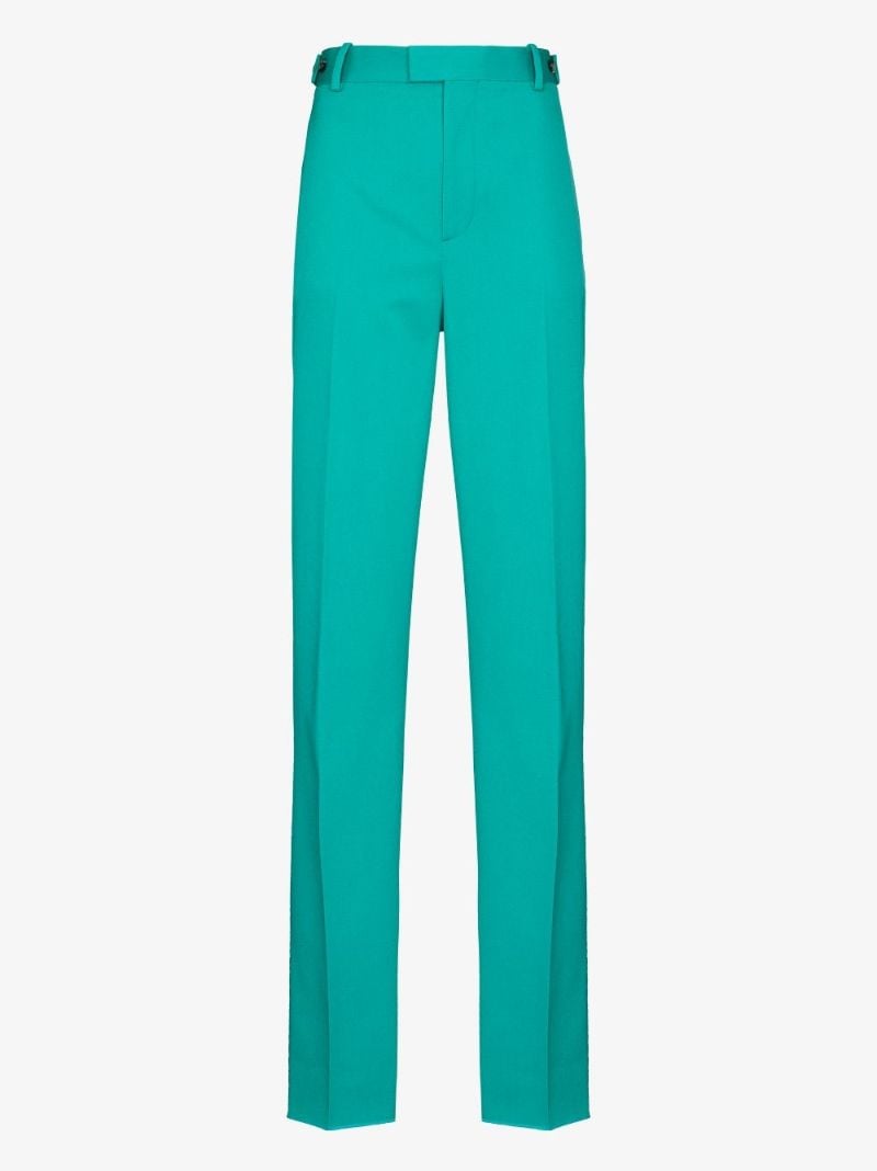 High Waist Wool Trousers