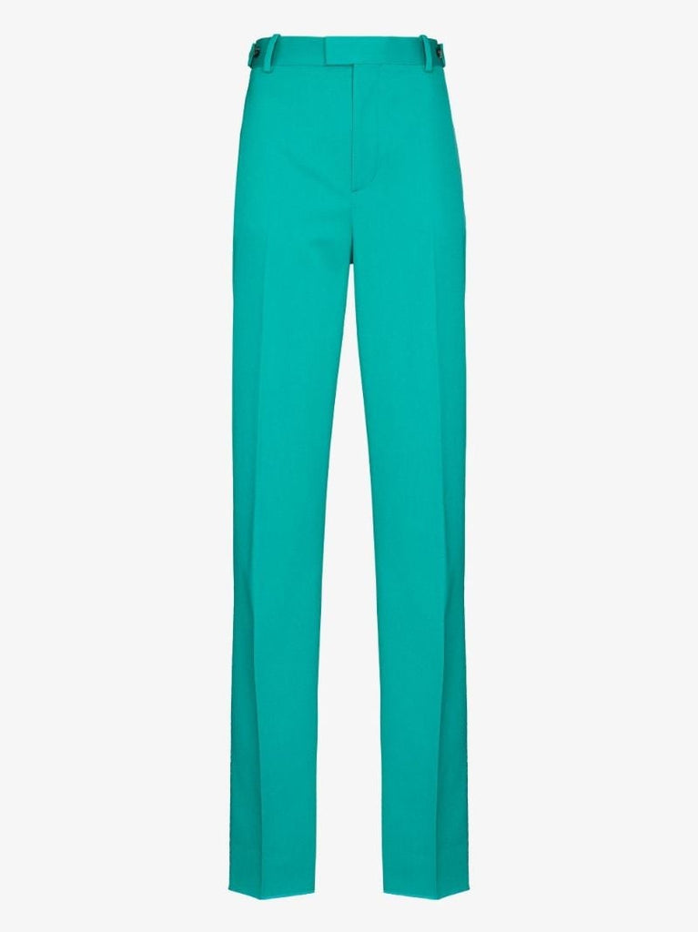 High Waist Wool Trousers