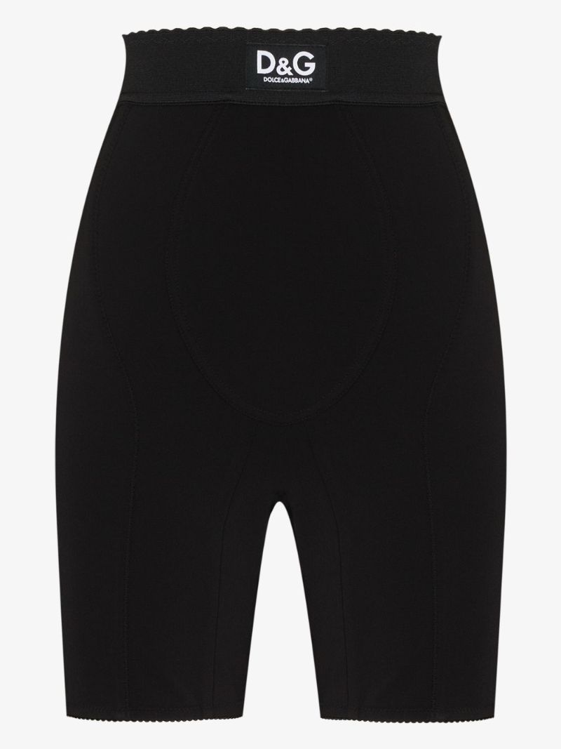 High Waist Logo Cycling Shorts
