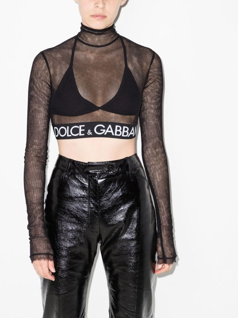 High Neck Crop Top