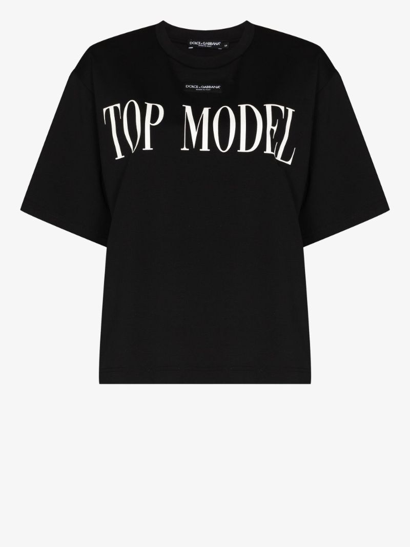 Top Model Print T-shirt