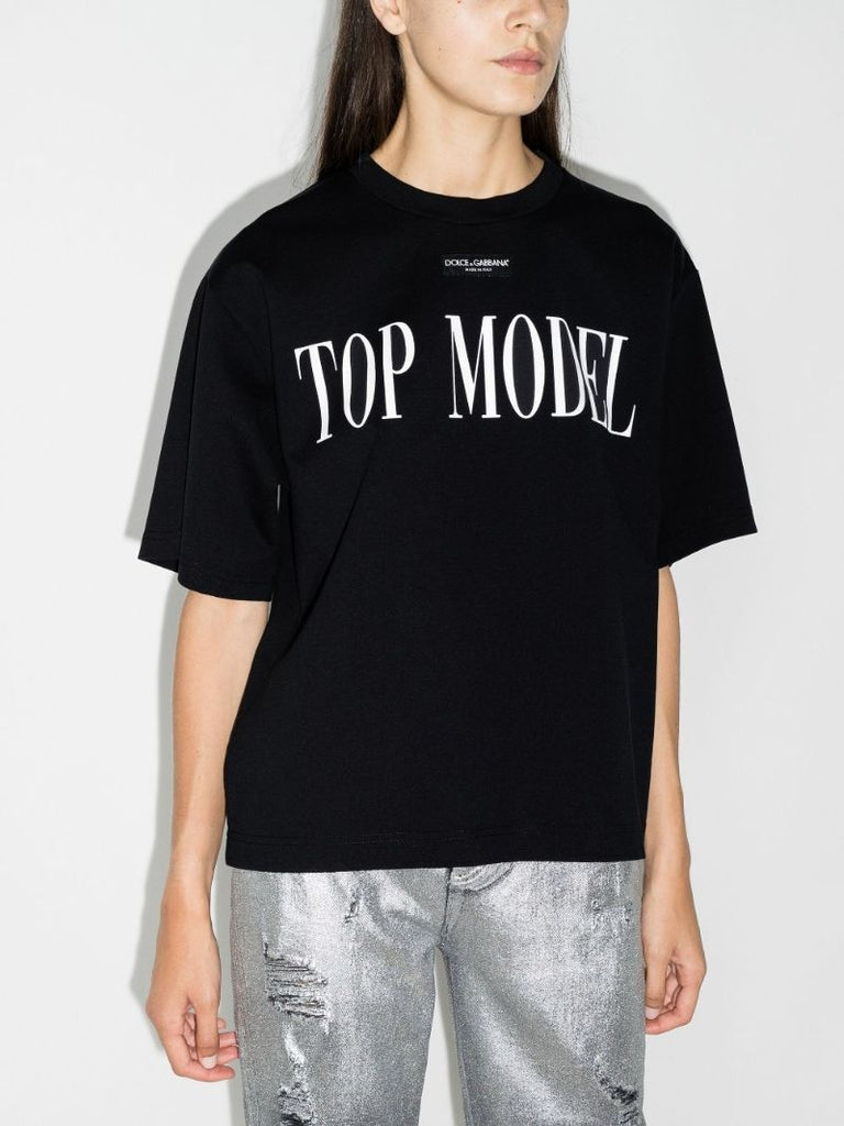 Top Model Print T-shirt