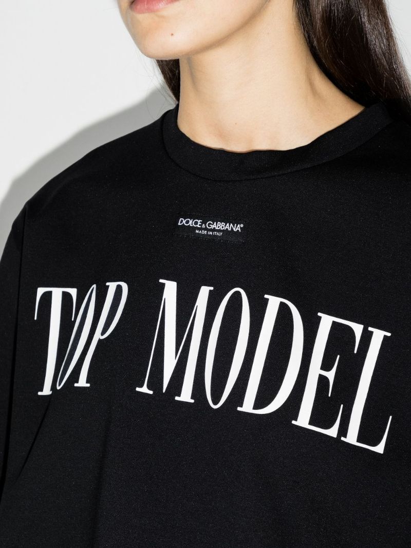 Top Model Print T-shirt