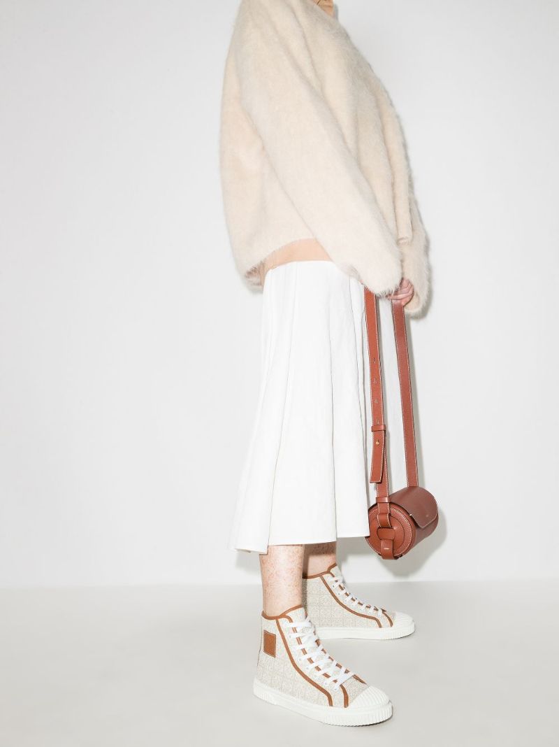 Neutral Anagram High Top Sneakers