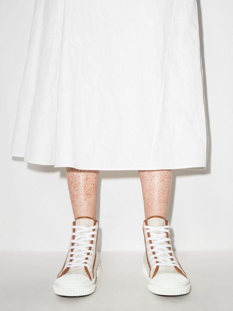 Neutral Anagram High Top Sneakers
