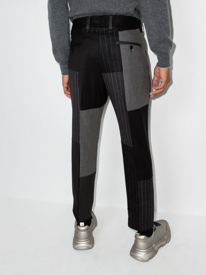Drawstring Patchwork Trousers