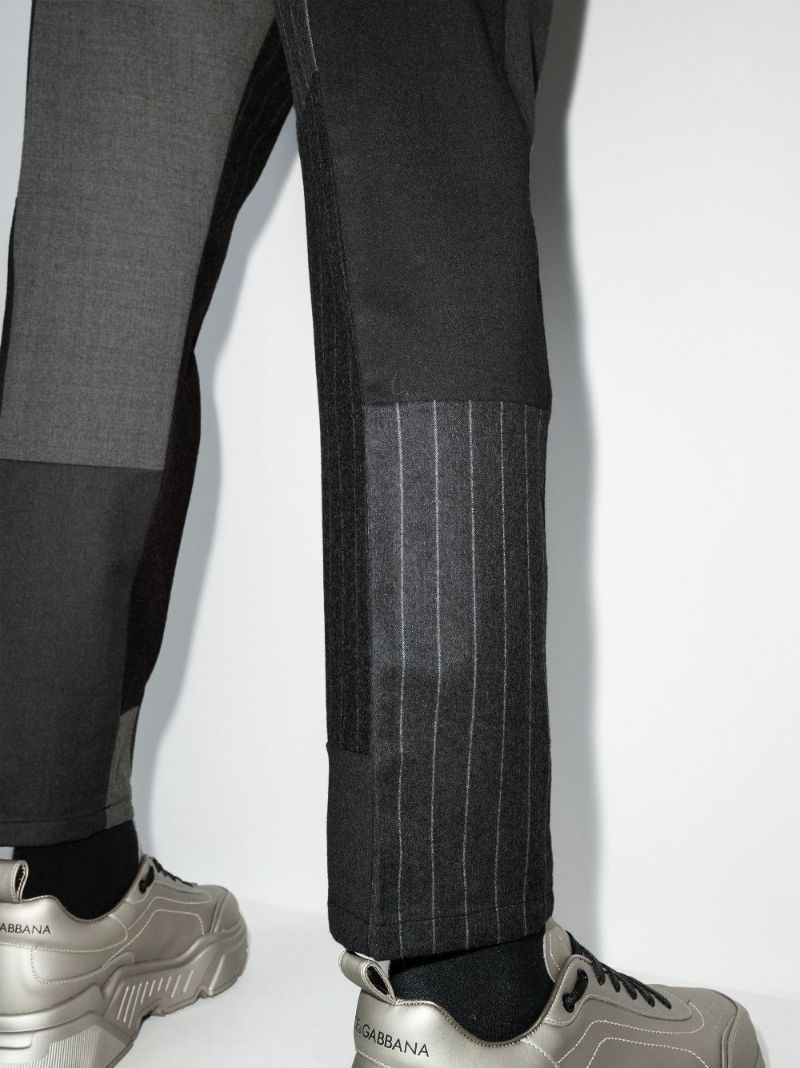 Drawstring Patchwork Trousers