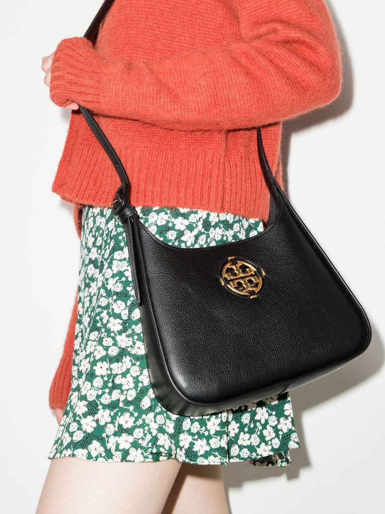 Black Miller Small Hobo Shoulder Bag