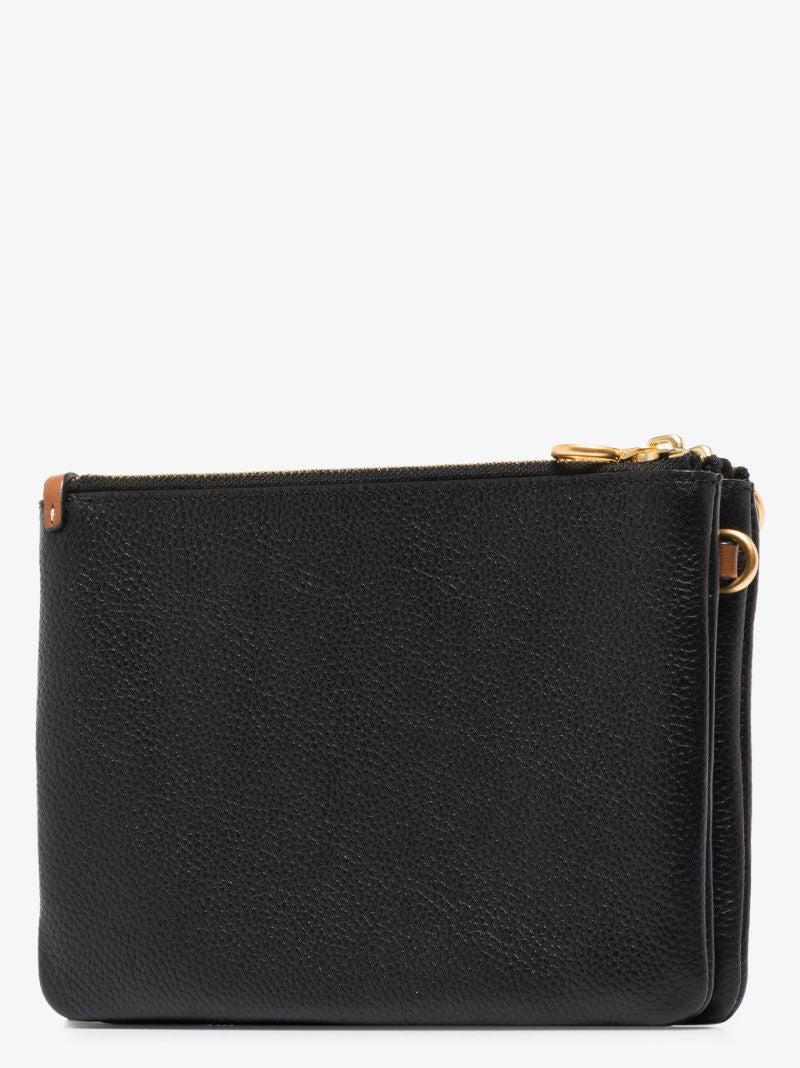 Black Perry BombÃ_x0083_Â© Leather Cross Body Bag