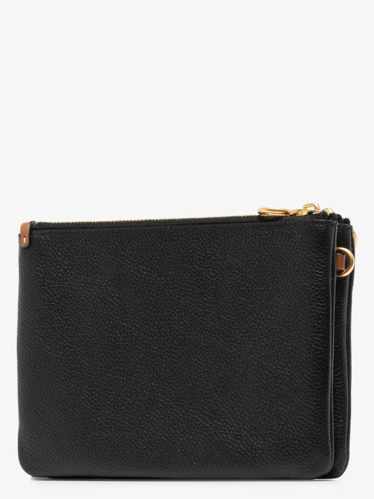 Black Perry BombÃ_x0083_Â© Leather Cross Body Bag