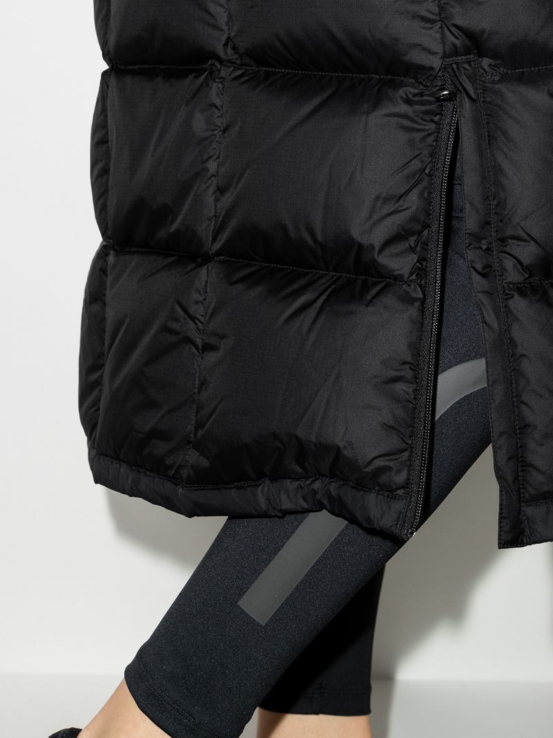 Black Lhotse Longline Puffer Coat