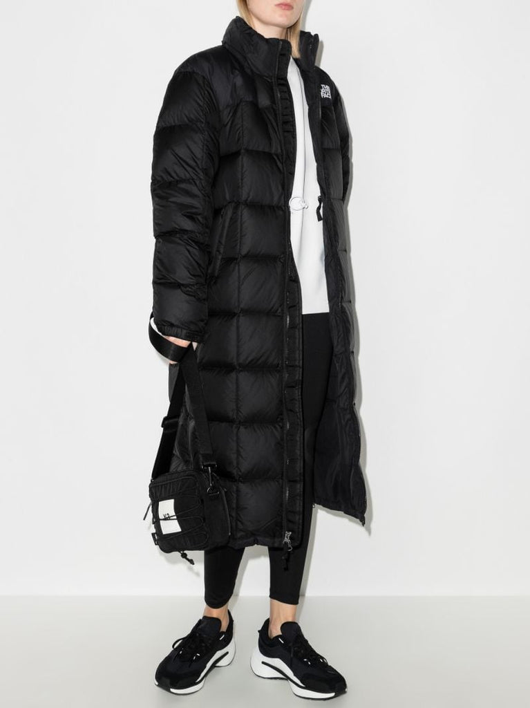Black Lhotse Longline Puffer Coat