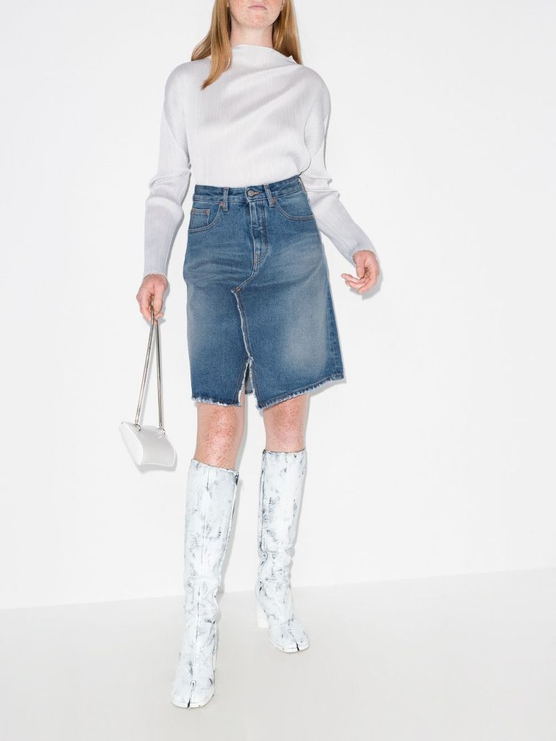 High Waist Denim Skirt