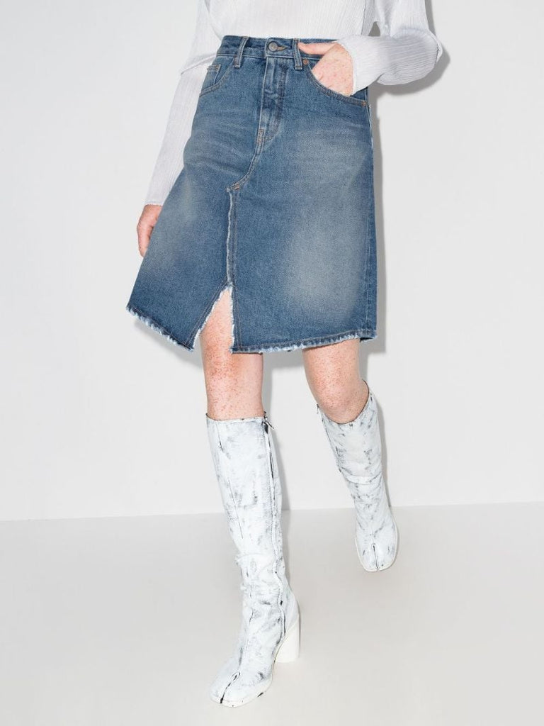 High Waist Denim Skirt