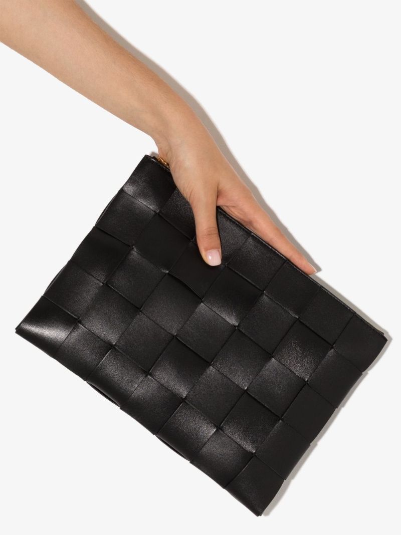 Black Medium Leather Pouch